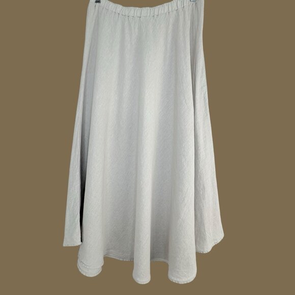 Match Point USA Linen Skirt Sz. M Western Gray Bias Cut Cottagecore New With Tag - Picture 2 of 10